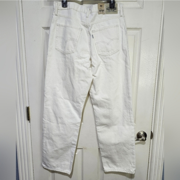 Levi's Women's Silver Tab '94 Baggy White Jeans Size 30x31 - Picture 7 of 12